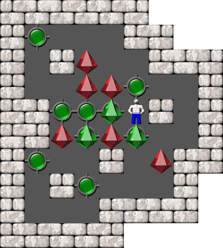 Sokoban Mass Remodel level 1332